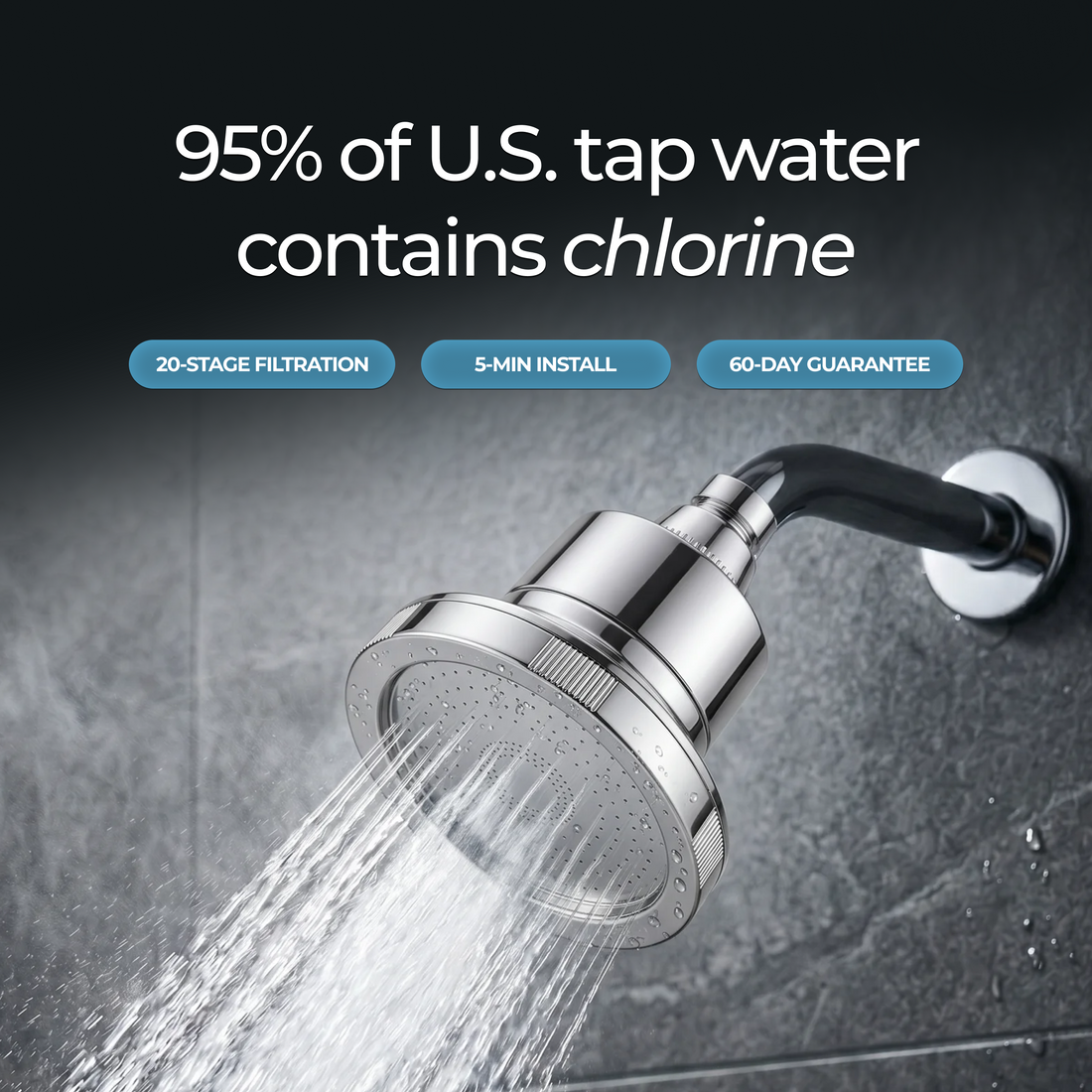 AquaClens Filtered Showerhead