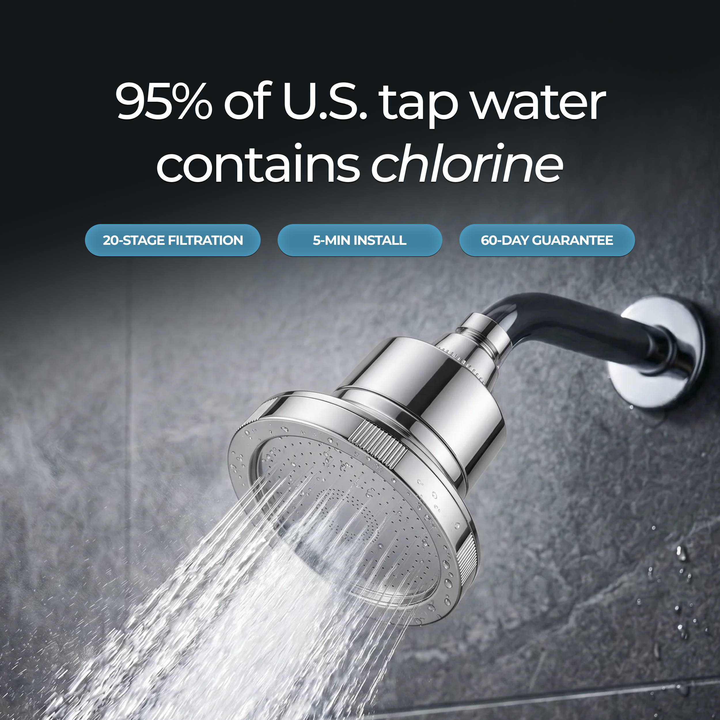 AquaClens Filtered Showerhead
